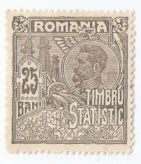 *Romania, lot 1134 cu 1 timbru fiscal statistic, 1920, NG