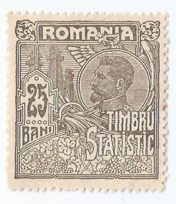 *Romania, lot 1134 cu 1 timbru fiscal statistic, 1920, NG foto