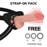 ROCKARMY - HARNESS + HAWK ROTATOR AND VIBRATOR 22 CM -O- 4.6 CM, ROCK ARMY