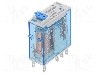 Releu electromagnetic, 48V DC, 15A, DPDT, serie 46.52, FINDER - 46.52.9.048.0040