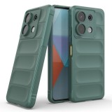 Husa wave, compatibila cu Xiaomi Redmi Note 13 5G, Grip Anti-Soc, Tpu, Deep Green, ALC MOBILE