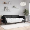 VidaXL Cadru de pat, negru, 100 x 200 cm, material textil