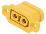 Conector alimentare DC XT90 mamă 2 pini negru