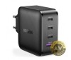Incarcator Retea Ugreen 65W, 3A, USB-A + 3x USB-C, Negru, Power Delivery, Incarcare Rapida, Universal