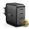 Incarcator Retea UGREEN CD104 65W 3A 1 x USB-A - 3 x USB-C Negru