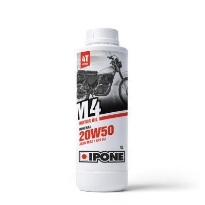 Ulei moto 4T Ipone M4 20W50 Mineral - JASO MA2 - API SJ, 1L Cod Produs: MX_NEW 800068IP foto
