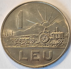 Moneda 1 LEU - RS ROMANIA, anul 1966 *cod 2674 B = A.UNC foto