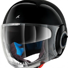 Casca Moto Shark Nano Blank Negru Marimea L HE2802E-BLK-L