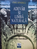 Emil Ionescu - Adevar si limba naturala (1997)
