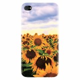 Husa silicon pentru Apple Iphone 4 / 4S, Sunflowers