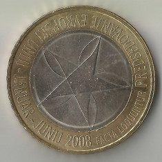 Slovenia, monedă de colecţie, 3 euro, bimetalic, 2008