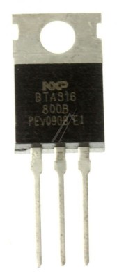 TRIAC, 800V 16A, TO-220 BTA316-800B NXP foto