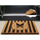 Covoras Intrare Papillon Black, 40x60 cm, din Fibre de Cocos