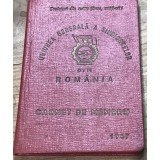 ACTRR01 Act Carnet - Carnet de membru - Sindicate - 1967