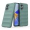 Husa wave, compatibila cu OPPO A58 4G, Grip Anti-Soc, Tpu, Deep Green