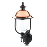 Lampa de gradina montaj perete soclu e27 - negru