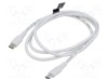 Cablu USB 2.0 USB C VENTION 1m alb nichelat