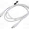 Cablu USB 2.0 USB C VENTION 1m alb nichelat
