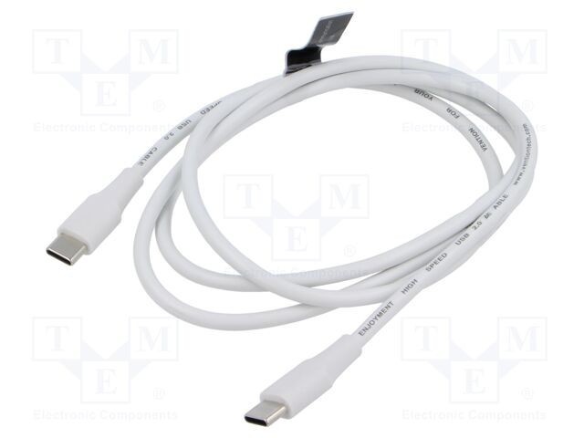 Cablu USB 2.0 USB C VENTION 1m alb nichelat