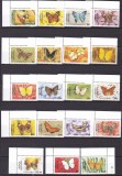 Grenada Grenadines 1985 fauna fluturi MI 672-690 MNH, Nestampilat