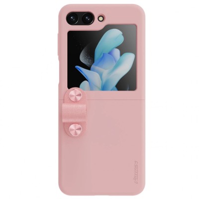 Husa telefon, Nillkin Flex Flip, pentru Samsung Galaxy Z Flip5 5G, Piersica, silicon foto