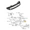 Rama reflectorizant spate TOYOTA AURIS (E18), 07.2015- Model COMBI, Estate, partea dreapta, original,