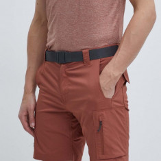 Columbia pantaloni scurți sport Silver Ridge Utility bărbați, culoarea bordo 2030744