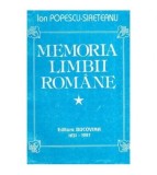 Ion Popescu - Sireteanu - Memoria limbii romane - 116587