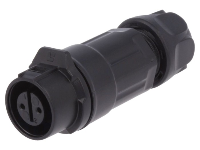 Conector Circular 12mm 2 PIN Aurit 5A