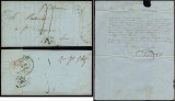 France 1843 Stampless Cover + Content Aubenas to St-Etienne DB.064