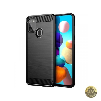Husa pentru Samsung Galaxy A21s A217 Forcell Carbon Neagra foto