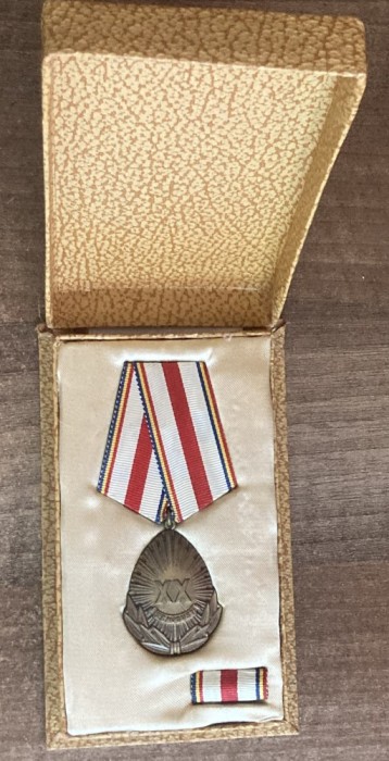 CC7 20 - comunism RPR - decoratie - A XX-a aniversare a eliberarii patriei - 1944 - 1964