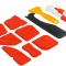 Set profile din silicon, spatula si racleta, 9 bucati, Red Technic RTKDS0156