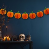Decoratiune de Halloween - ghirlanda cu lampioane dovleac - hartie - 2 m