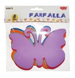 Fluturi Hartie Gumata Daco Art, 8 buc/pachet, 150x106x2 mm, Lucru Manual