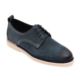 Pantofi EPICA albastri, MC102, din nabuc