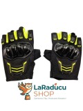 Mănuși Moto și Scuter Fără Degete &ndash; Model 0J88-Green (Mărimea L) | Verde Tactic cu Negru