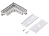 Conector 90&deg; Aluminiu Anodat Argintiu CORNER14
