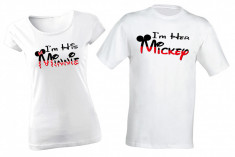 Tricou de cuplu I&amp;#039;m Minnie/Mickey COD P011 foto