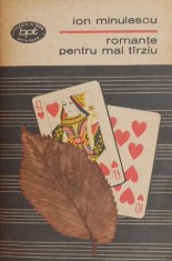 Romante pentru mai tarziu - Ion Minulescu