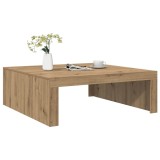 VidaXL Măsuță cafea, stejar artizanal, 100x100x35 cm, lemn prelucrat