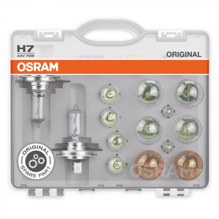 SET BECURI AUTO DE REZERVA CAMION 24V H7 OSRAM 35602