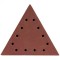 Abrazive/smirghel triunghiular pentru slefuitor perete, cu scai, gauri, P80, set 5 buc, 285 mm, Dedra GartenVIP DiyLine