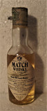 RARE WHISKY miniaturi MATCH 5YO CL 4,7 GR, 43 ANII 60/70 IMP. BRANCA ITALY, Europa, Rosu, Sec