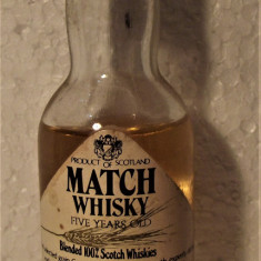 RARE WHISKY miniaturi MATCH 5YO CL 4,7 GR, 43 ANII 60/70 IMP. BRANCA ITALY