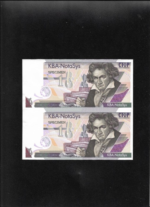 Rar! Test note 2 x 1 Beethoven NotaSys Specimen Orlof