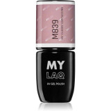 Cumpara ieftin MYLAQ UV Gel Polish lac de unghii sub forma de gel culoare My Classy Cappuccino 5 ml