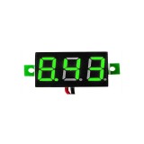 Voltmetru Digital LED Verde 3-30V DC Mini 34x14mm Tensiune Continua Autoalimentat