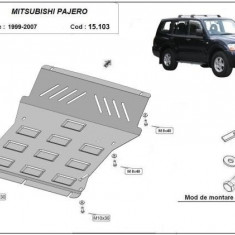 Scut metalic motor si radiator Mitsubishi Pajero 3 (V60, V70) Vers 2.0 1998-2007