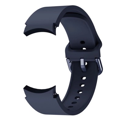 Curea din silicon 20 mm, marca THD pentru Samsung Galaxy Watch 4 Classic 46 mm/42 mm si Samsung Galaxy Watch 4 44 mm/40 mm, culoarea albastru denim foto